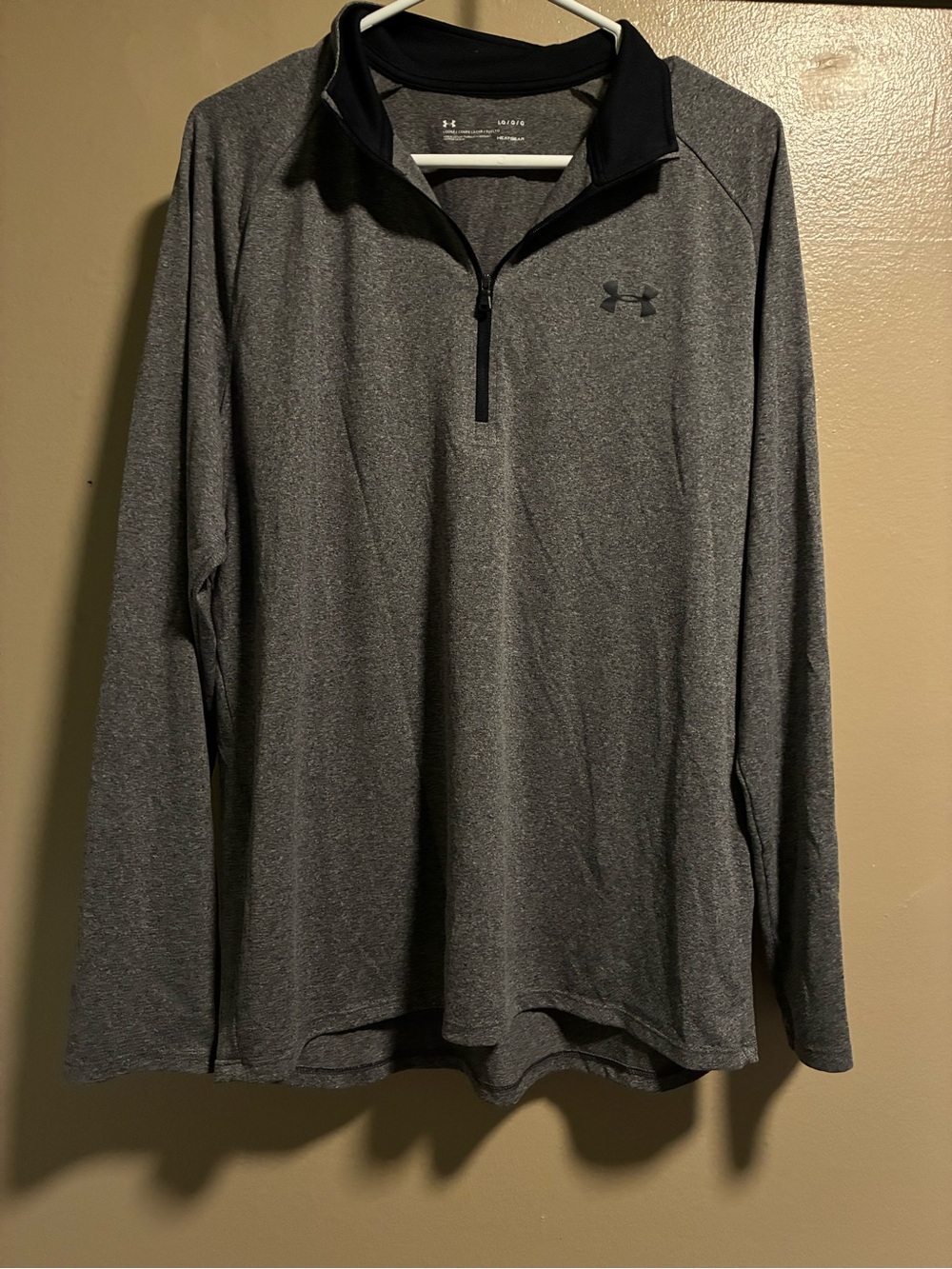 LG Men's Dark Gray Quarter-Zip Performance Jacket